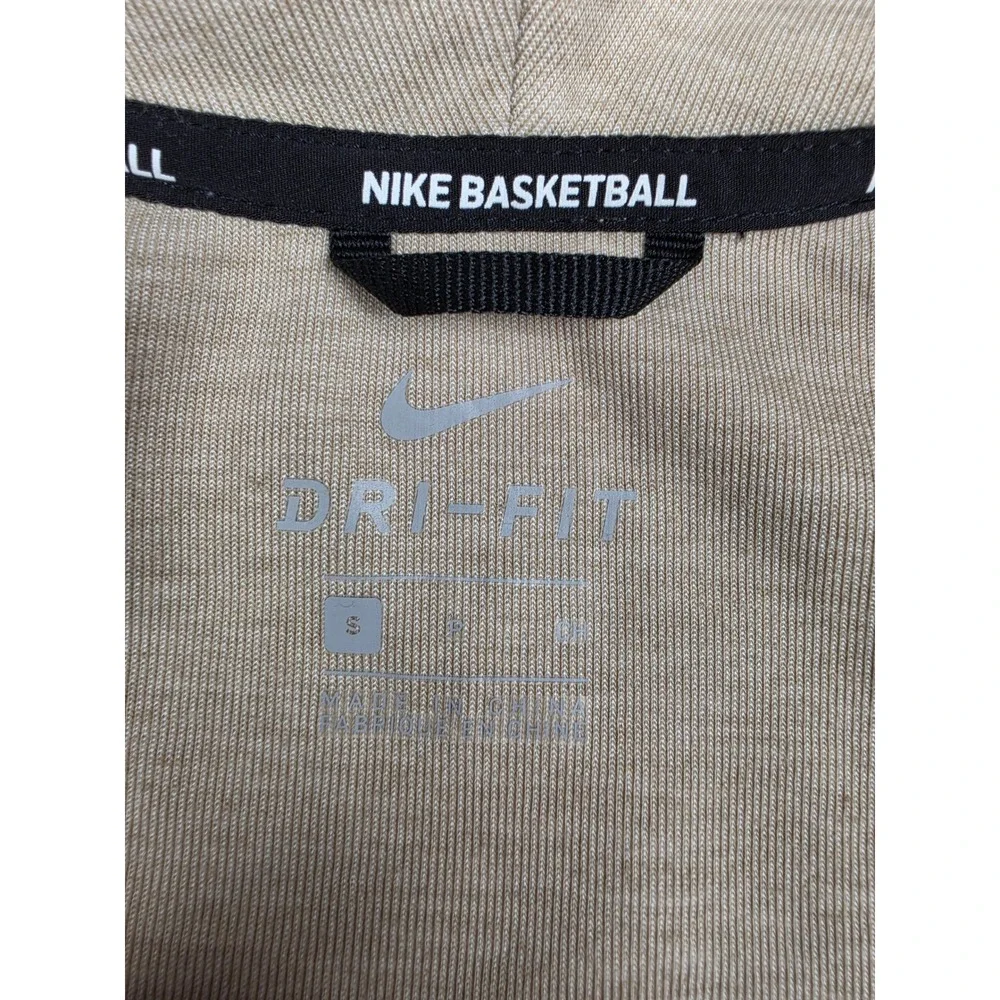 Nike Hyper Elite Showtime Full-Zip Basketball Hoodie Mens S Tan 858447 *Read